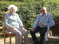 Residents in Plasgwyn gardens